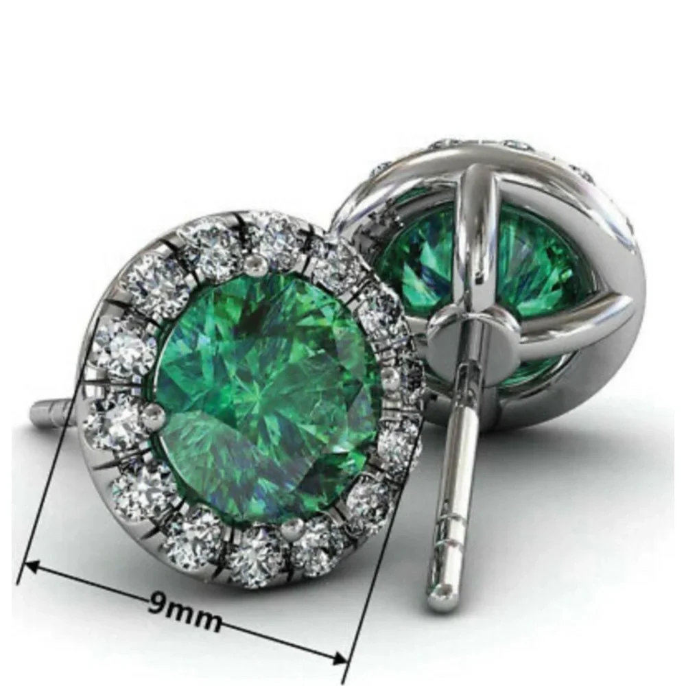 New 925 Silver Gorgeous Stud Earrings - Picture 2 of 2